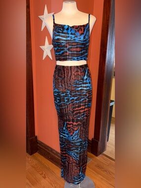 PrettyLittleThing NWOT maxi skirt set